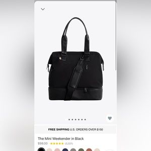 BEIS MINI WEEKENDER IN BLACK